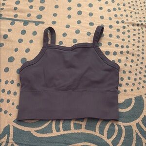 Dark Gray Cropped Tank Top